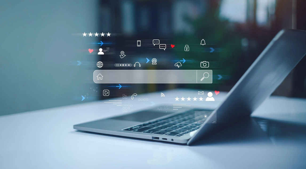 Targeted ads shown to users of different categories.