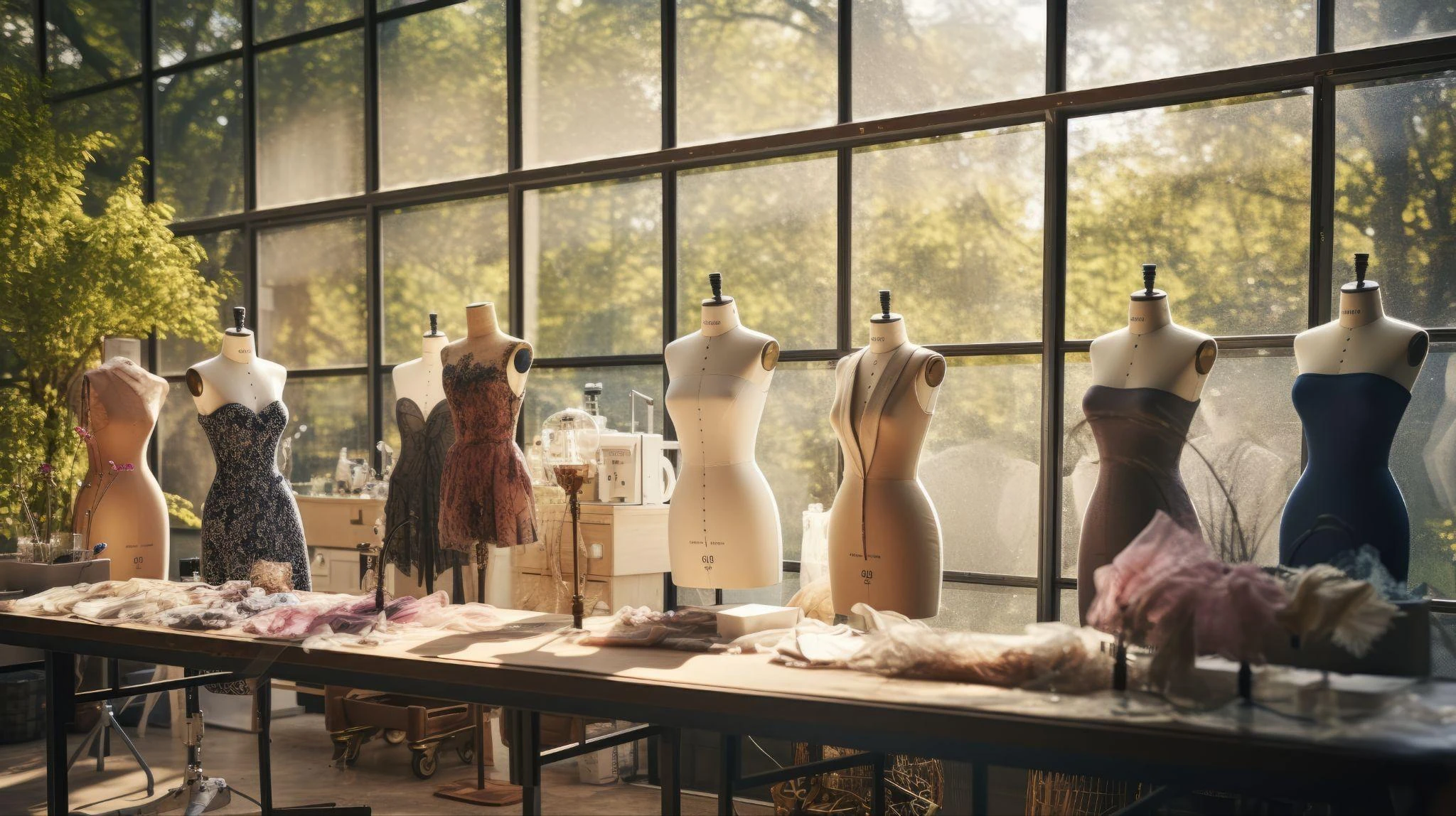 Mannequin in a fashion designing workshop.
Mannequin in a fashion designing workshop.