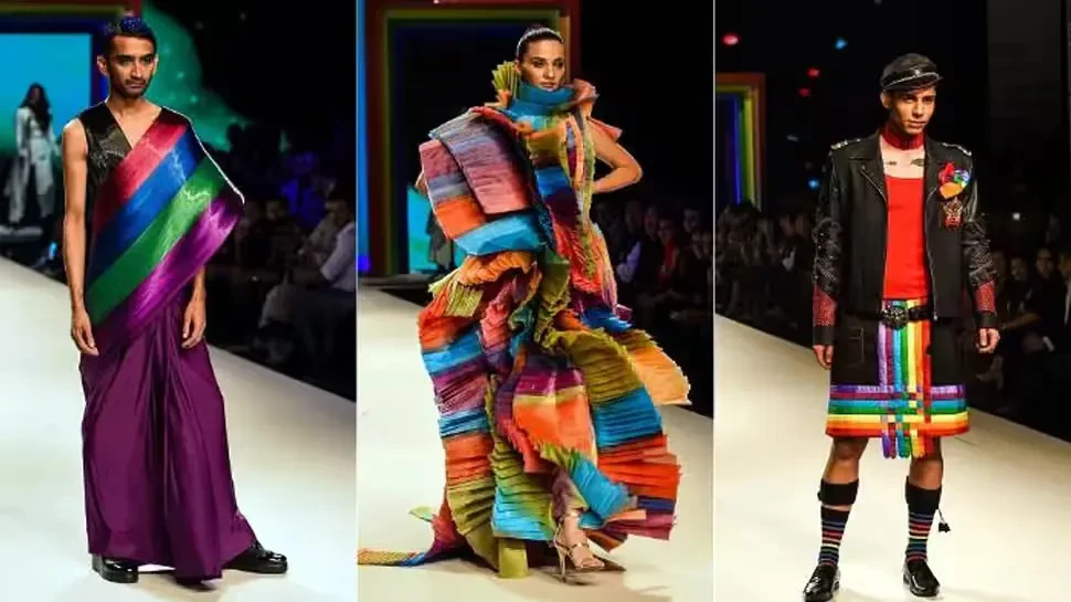 Models representing “rainbow theme” to represent diversity and peace Models representing “rainbow theme” to represent diversity and peace